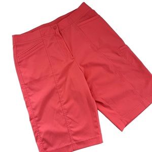 Tail Women' Orange Golf Shorts Mid Rise Shorts Size 8